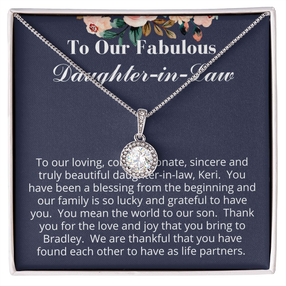 To Our Daughter in Law Gift for Wedding - Custom