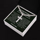 One Year Sober Cuban Chain Necklace with Message Card, Sober Anniversary Gift for Him, Gif to for Man