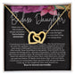 To My Badass Daughter Necklace Gift, Graduation Gift to My Daughter, Birthday Gift for Daughter