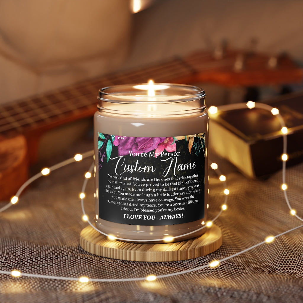 You're My Person Custom Name Aromatherapy Candles, 9oz