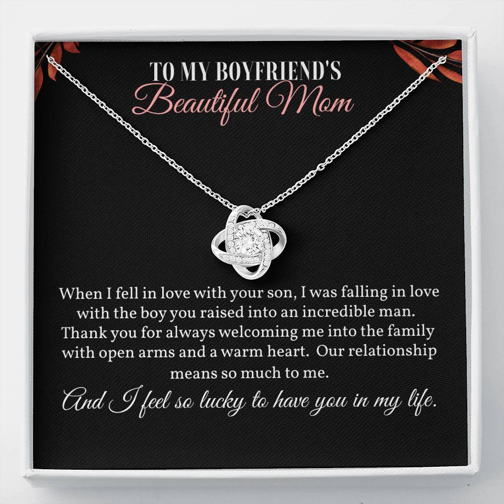 Beautiful Love Knot Necklace for My Boyfriend's Mom Gift