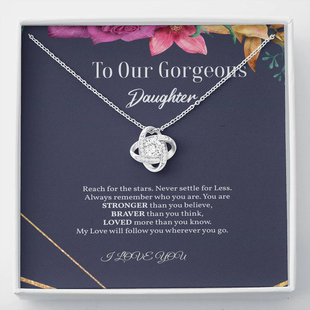 Love Knot Necklace for Daughter