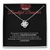 Stunning Love Knot Pendant Necklace for Daughter