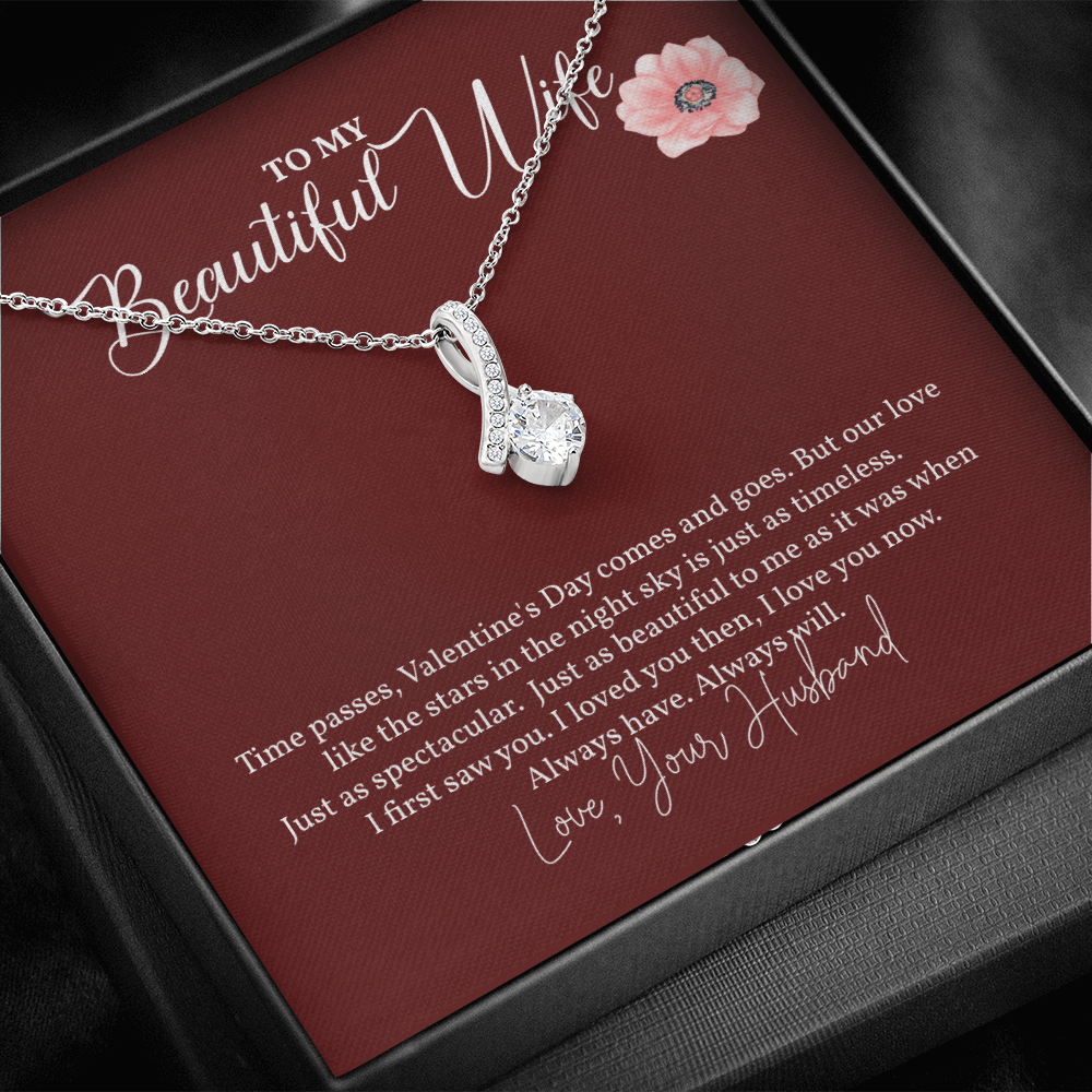 Alluring Beauty Necklace Gift to My Beautiful Wife - Valentine's Day