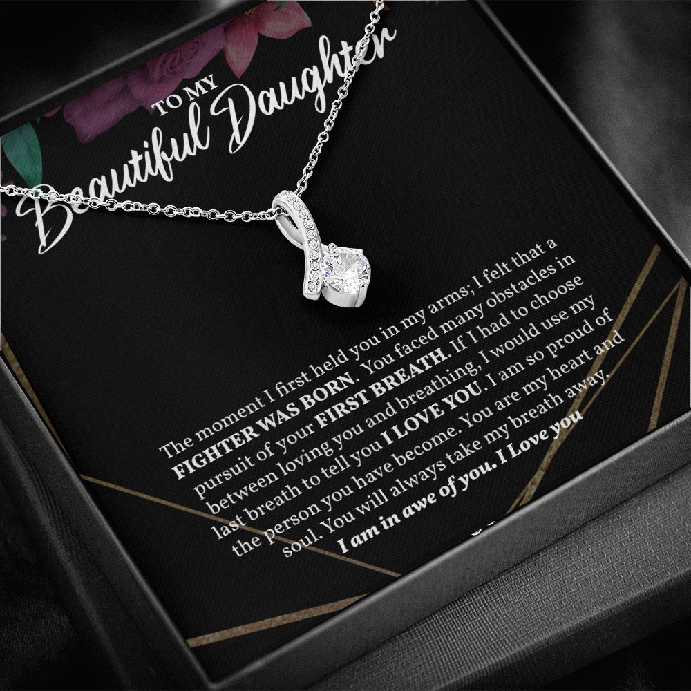Alluring Beauty Necklace Gift to My Beautiful Daughter