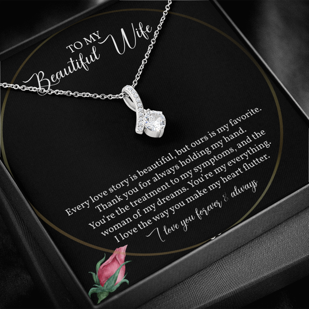 Alluring Beauty Necklace Gift to My Beautiful Wife