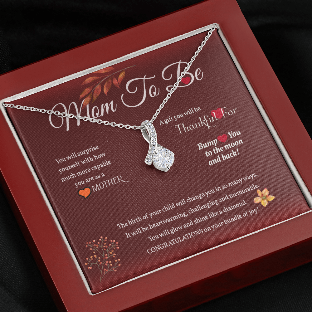 Mom To Be Necklace, Alluring Beauty Necklace, Pregnancy Gift