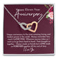 11th Anniversary Gift for Wife, 11 Year Wedding Anniversary Gift for Wife, Eleven Year Anniversary, Steel Heart Wedding Anniversary for Wife
