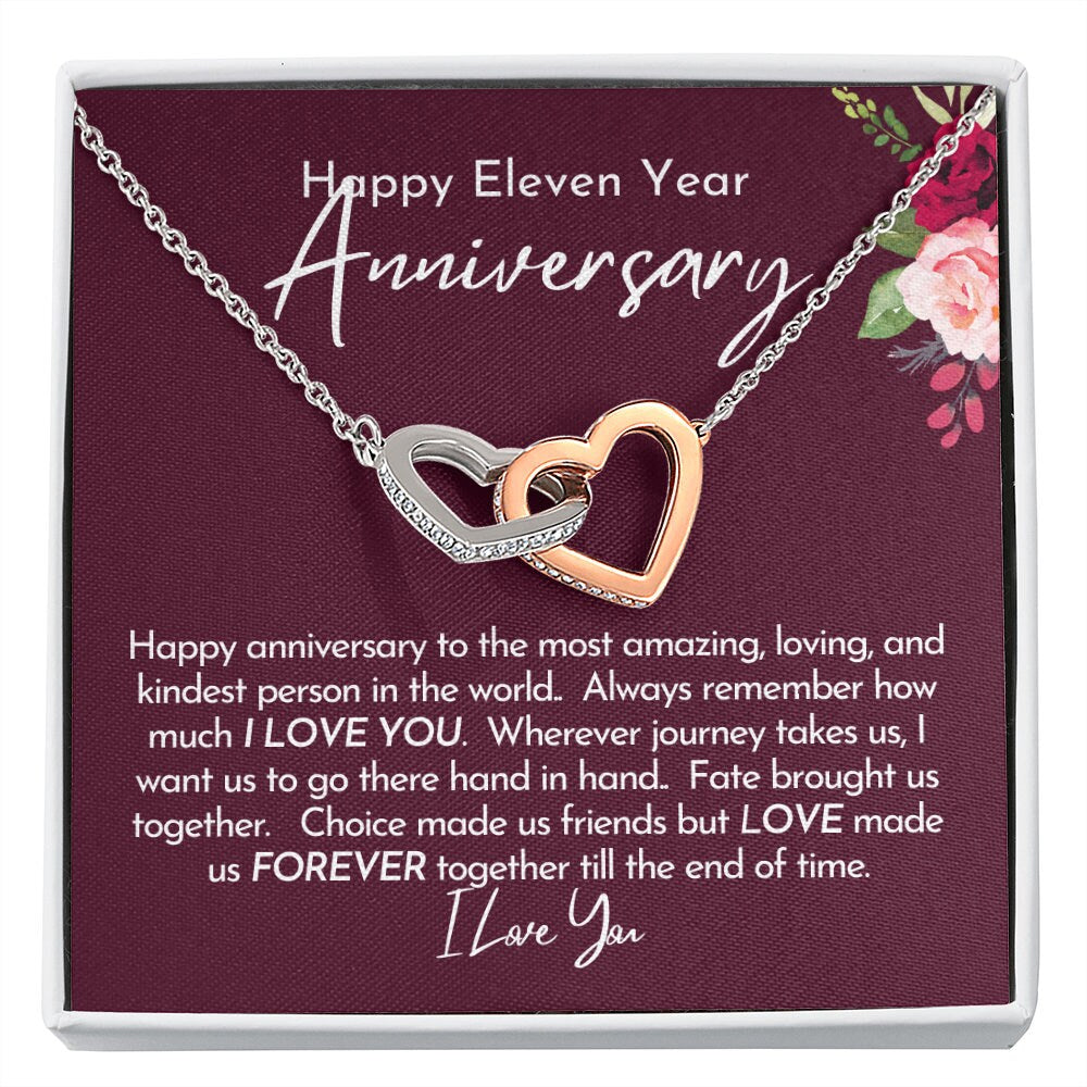 11th Anniversary Gift for Wife, 11 Year Wedding Anniversary Gift for Wife, Eleven Year Anniversary, Steel Heart Wedding Anniversary for Wife
